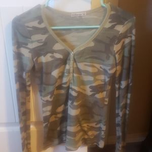 Long sleeve small camo shirt